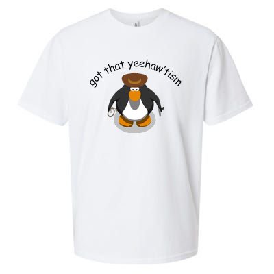 Got That Yeehawtism Penguin Cowboy Sueded Cloud Jersey T-Shirt