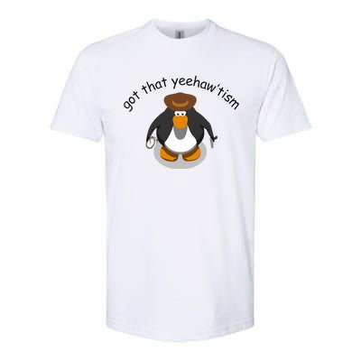 Got That Yeehawtism Penguin Cowboy Softstyle CVC T-Shirt