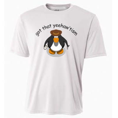 Got That Yeehawtism Penguin Cowboy Cooling Performance Crew T-Shirt