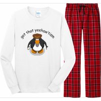 Got That Yeehawtism Penguin Cowboy Long Sleeve Pajama Set