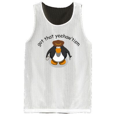 Got That Yeehawtism Penguin Cowboy Mesh Reversible Basketball Jersey Tank