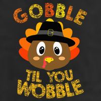 Gobble Til You Wobble Thanksgiving Adult Drive Performance Visor