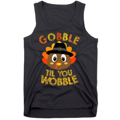 Gobble Til You Wobble Thanksgiving Tank Top