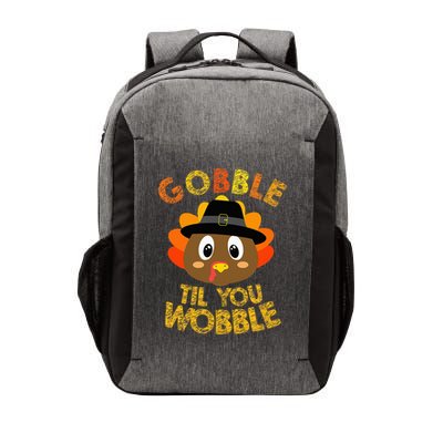 Gobble Til You Wobble Thanksgiving Vector Backpack