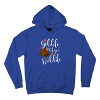 Gobble Till You Wobble Dabbing Turkey Family Thanksgiving Meaningful Gift Hoodie