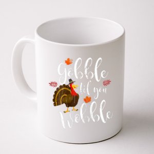 Gobble Till You Wobble Dabbing Turkey Family Thanksgiving Meaningful Gift Coffee Mug