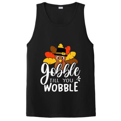 Gobble Till You Wobble Thanksgiving Turkey PosiCharge Competitor Tank