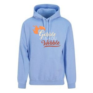 Gobble Til You Wobble I Thanksgiving Day Family Dinner Cute Gift Unisex Surf Hoodie