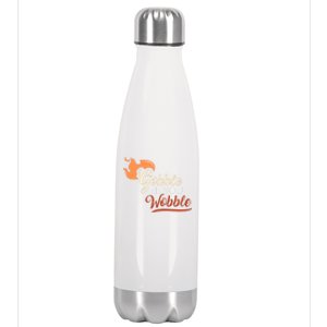 Gobble Til You Wobble I Thanksgiving Day Family Dinner Cute Gift Stainless Steel Insulated Water Bottle