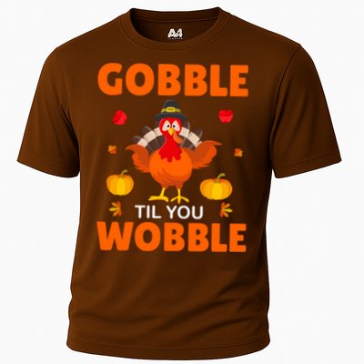 Gobble Til You Wobble Funny Thanksgiving Performance Shirt