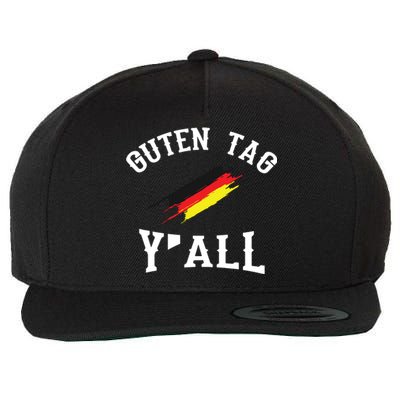 Guten Tag Yall German Flag Funny Oktoberfest Gift Wool Snapback Cap