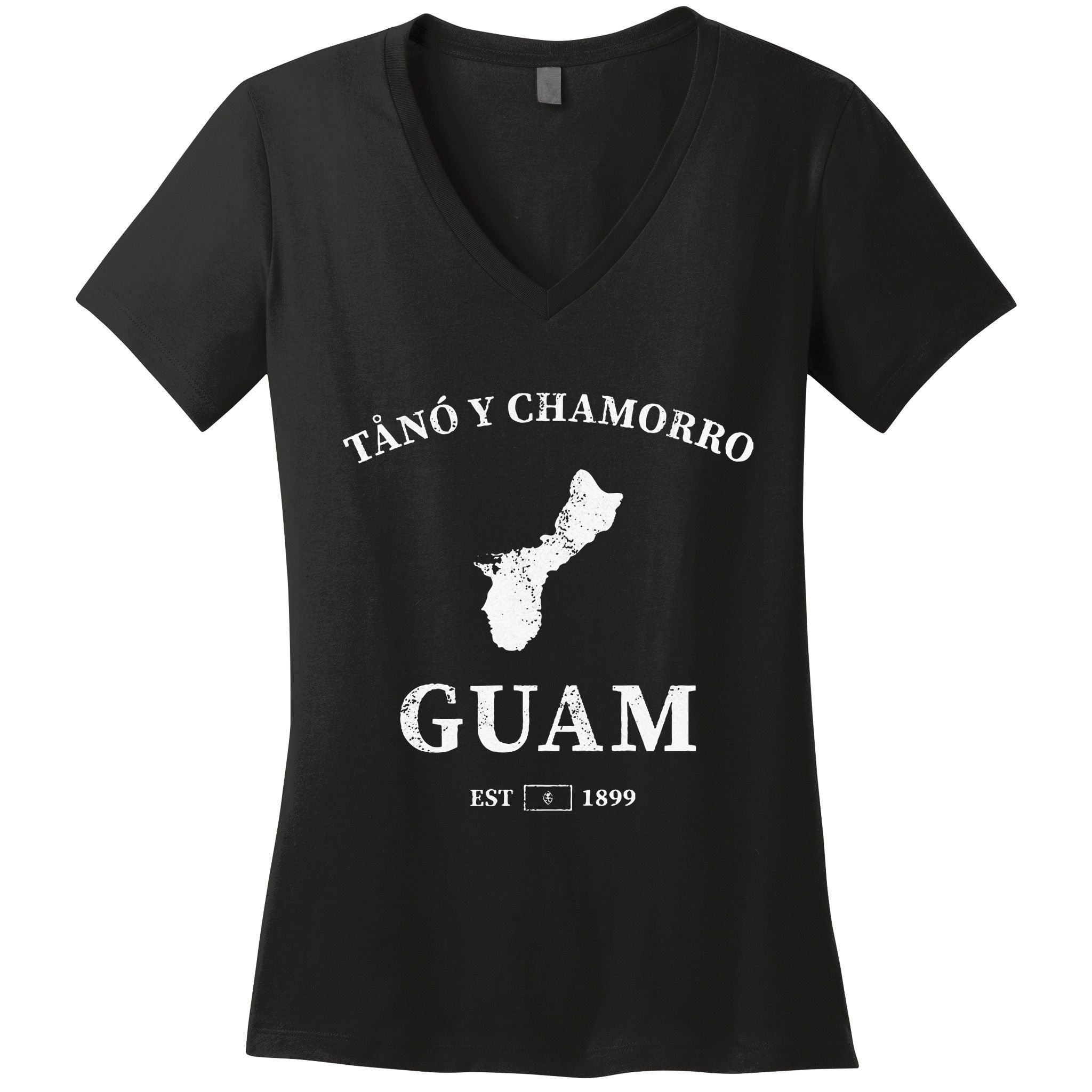 Guam Tano Y Chamorro Women's V-Neck T-Shirt