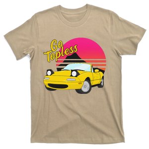 Go Topless Yellow Convertible Roadster Mx5 Na T-Shirt