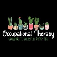Growing To Your Full Potential Occupational Therapist Ota Cooling Performance Crew T-Shirt