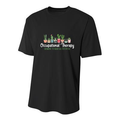 Growing To Your Full Potential Occupational Therapist Ota Youth Performance Sprint T-Shirt
