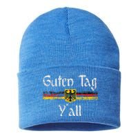 Guten Tag YAll Oktoberfest German Flag Eagle Prost Sustainable Knit Beanie