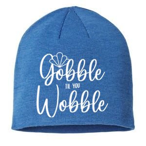 Gobble Til You Wobble Gift Sustainable Beanie