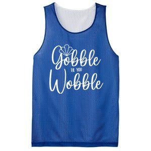 Gobble Til You Wobble Gift Mesh Reversible Basketball Jersey Tank