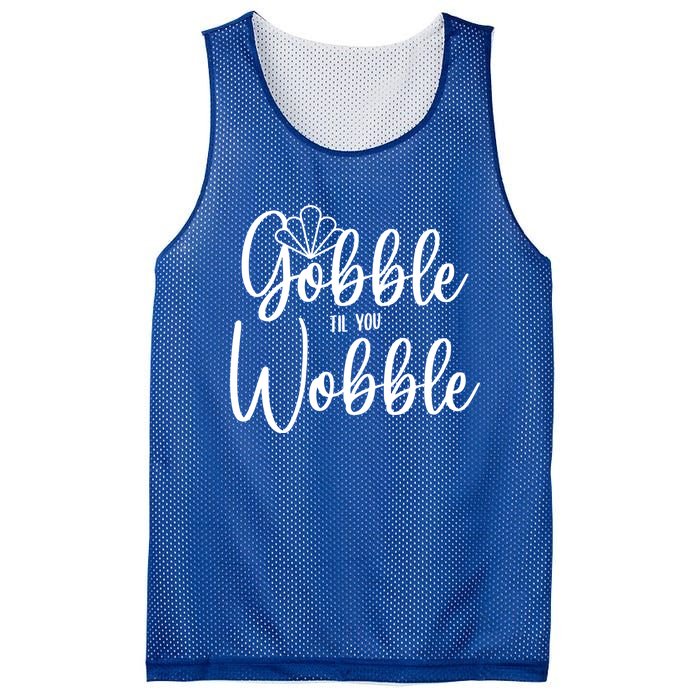 Gobble Til You Wobble Gift Mesh Reversible Basketball Jersey Tank