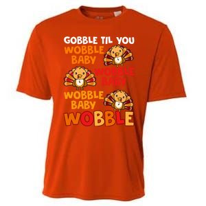 Gobble Til You Wobble Funny Gift Cooling Performance Crew T-Shirt