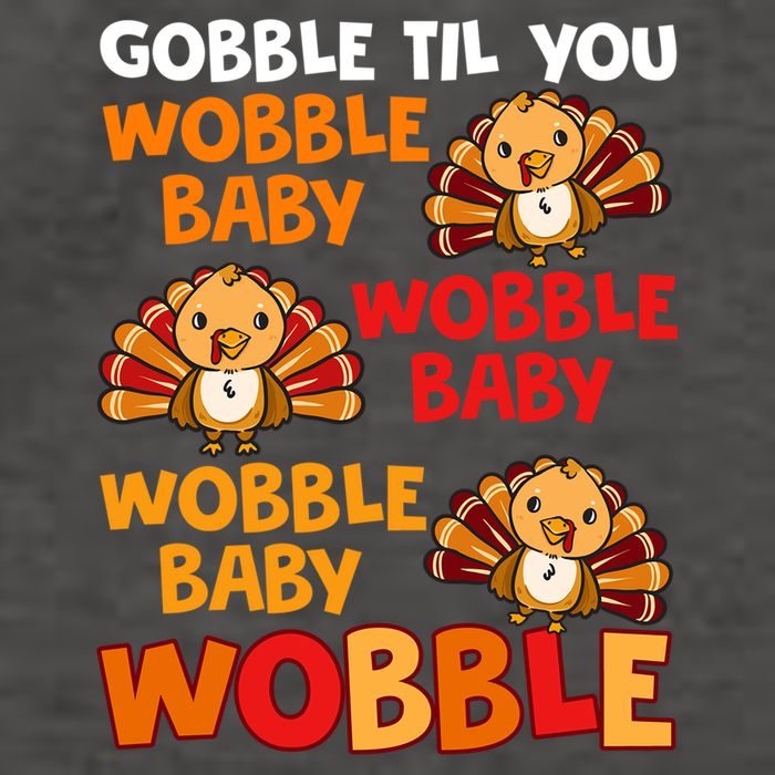 Gobble Til You Wobble Funny Gift Vector Backpack