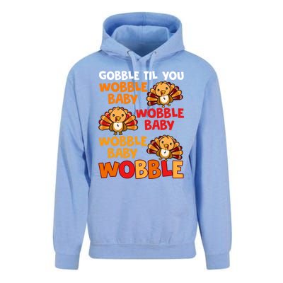 Gobble Til You Wobble Funny Gift Unisex Surf Hoodie