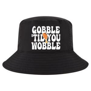 Gobble Til You Wobble Funny Thanksgiving Cool Comfort Performance Bucket Hat