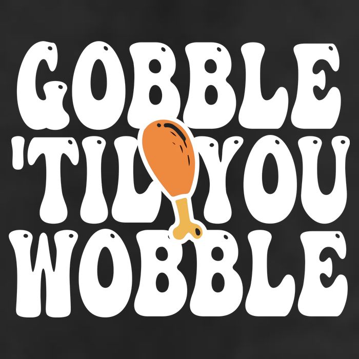 Gobble Til You Wobble Funny Thanksgiving 15oz Campfire Ceramic Mug