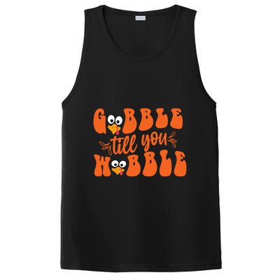 Gobble Till You Wobble Turkey Thanksgiving Gift PosiCharge Competitor Tank