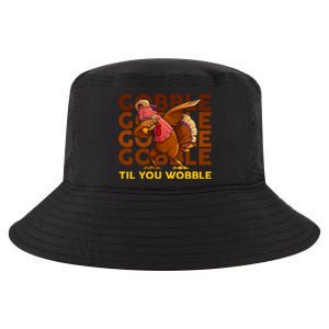 Gobble Til You Wobble Dabbing Turkey Gift Cool Comfort Performance Bucket Hat