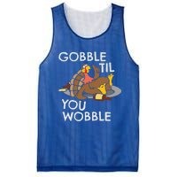 Gobble Til You Wobble Gift Funny Thanksgiving Funny Gift Mesh Reversible Basketball Jersey Tank