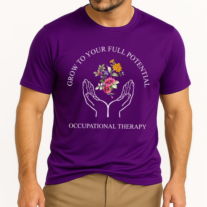 Grow To Your Full Potential Occupational Therapy Cooling Performance Crew T-Shirt