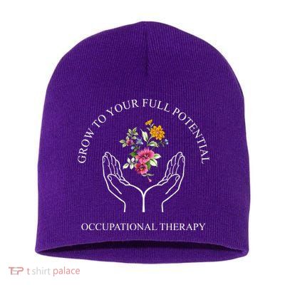 Grow To Your Full Potential Occupational Therapy Short Acrylic Beanie