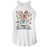 Grow To Your Full Potential Ot Flower Women’s Perfect Tri Rocker Tank