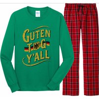 Guten Tag YAll German Flag Oktoberfest Long Sleeve Pajama Set