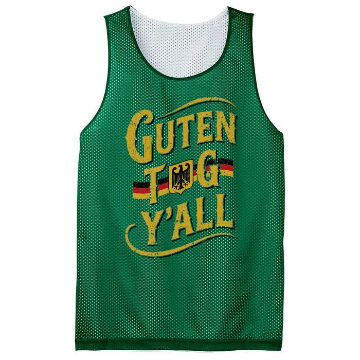 Guten Tag YAll German Flag Oktoberfest Mesh Reversible Basketball Jersey Tank