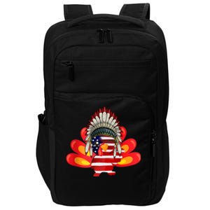 Gobble Till You Wobble Funny American Flag Thanksgiving Meaningful Gift Impact Tech Backpack