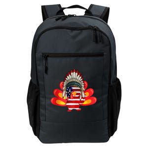 Gobble Till You Wobble Funny American Flag Thanksgiving Meaningful Gift Daily Commute Backpack