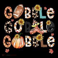 Gobble Till You Wobble Funny Thanksgiving Wobble Wobble Gift Drawstring Bag