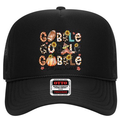 Gobble Till You Wobble Funny Thanksgiving Wobble Wobble Gift Trucker Hat