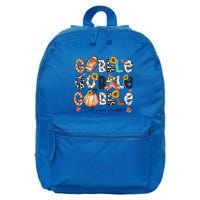 Gobble Till You Wobble Funny Thanksgiving Wobble Wobble Gift 16 in Basic Backpack