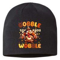 Gobble Til You Wobble Thanksgiving Turkey Sustainable Beanie