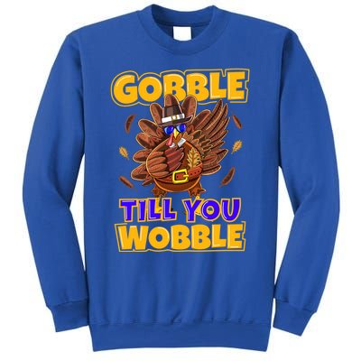 Gobble Till You Wobble Turkey Outfit Thanksgiving Gift Sweatshirt