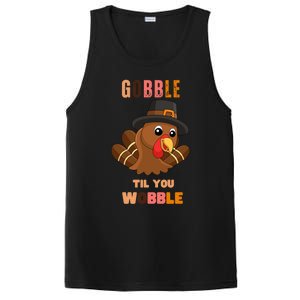 Gobble Til You Wobble Cool Gift Outfit Thanksgiving Gift PosiCharge Competitor Tank