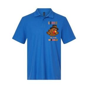 Gobble Til You Wobble Cool Gift Outfit Thanksgiving Gift Softstyle Adult Sport Polo