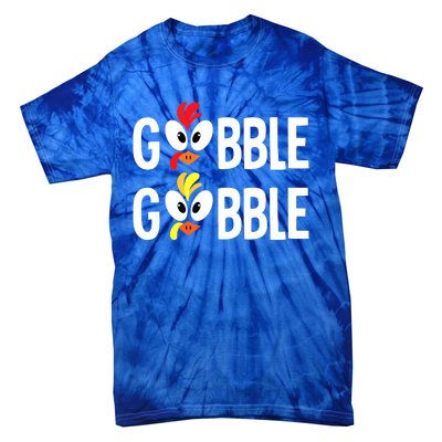 Gobble Til You Wobble Cute Turkey Thanksgiving Leopard Tie-Dye T-Shirt