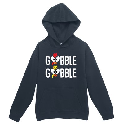 Gobble Til You Wobble Cute Turkey Thanksgiving Leopard Urban Pullover Hoodie