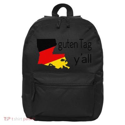 Guten Tag YAll Bavaria Louisiana Oktoberfest Tag Yall 16 in Basic Backpack