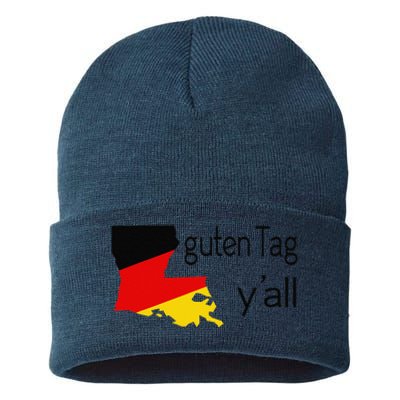 Guten Tag YAll Bavaria Louisiana Oktoberfest Tag Yall Sustainable Knit Beanie