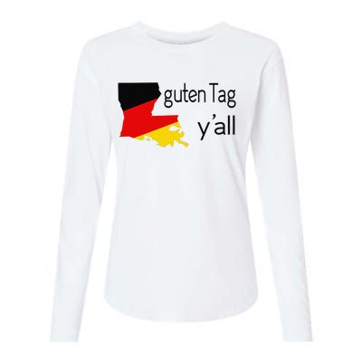 Guten Tag YAll Bavaria Louisiana Oktoberfest Tag Yall Womens Cotton Relaxed Long Sleeve T-Shirt